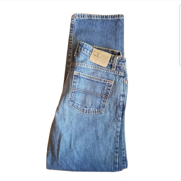 Polo Ralph Lauren Women’s Jeans Rigid Cotton Sz 10x32 Relaxed Straight Leg Bin4